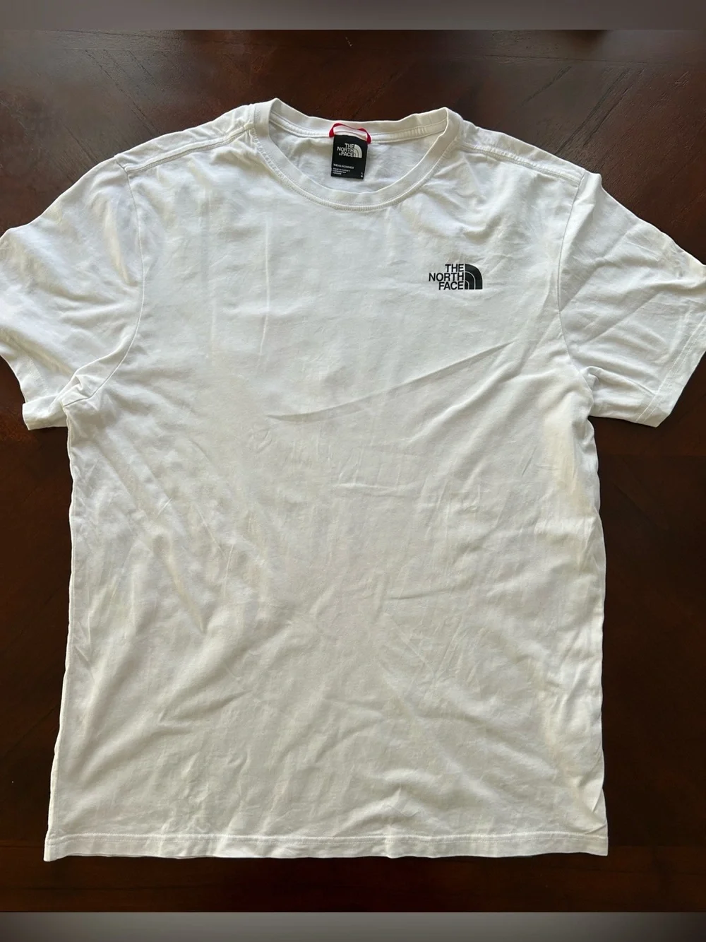 The North Face White Short Sleeve Logo Crew Tee size L